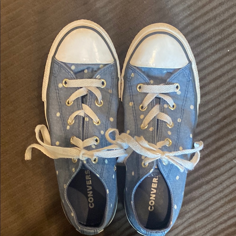 Converse Blue and White Sneakers Classic Casual Design